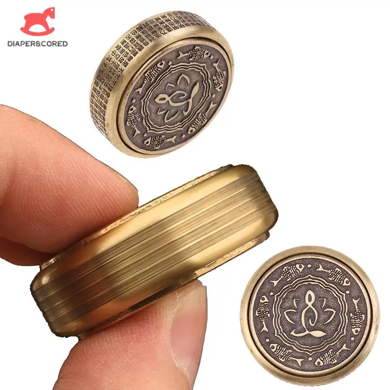 34mm Zen Buddha Fidget Spinner Adult Metal EDC Fidget Toys ADHD Hand Spinner Antistress Toys Anxiety Stress Relief Desk Toys