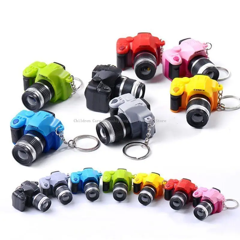 Caméra réaliste pendentif à pour clés puce jouets LED luminaires clés Supp