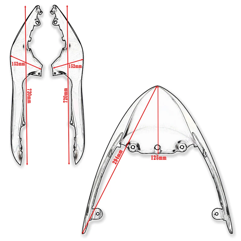 GSXS1000 Motorcycle Rear Tail Seat Side Panels Cover Fit For Suzuki GSX-S1000 2015-2020 GSXS 1000 Rear Tail Light Cover Fairing