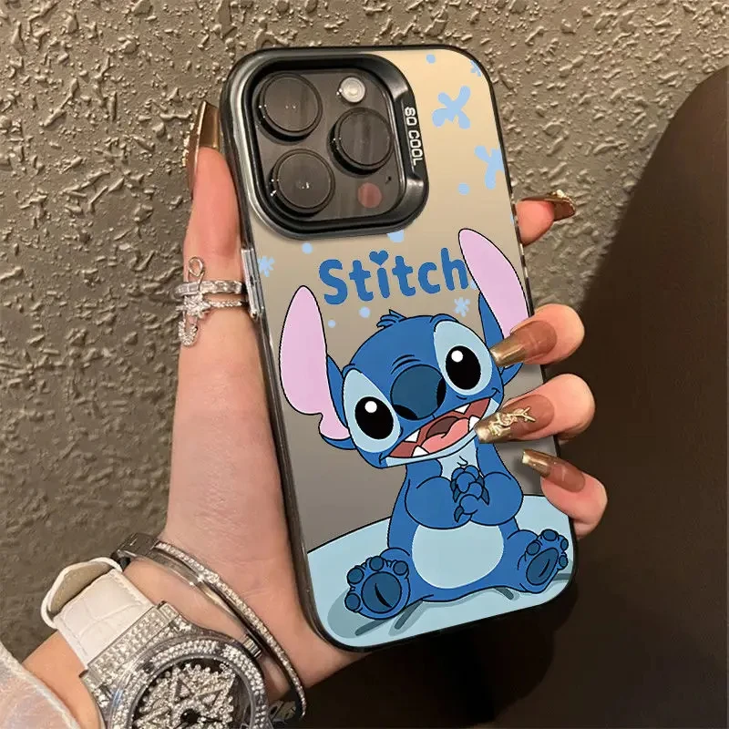 NOWOŚĆ Etui na telefon Stitch Funny Cartoon do iPhone 14 13 11 12 15 Pro Max 7 8 Plus XR XS MAX Y2K Anti Fall Lovely Case Cute