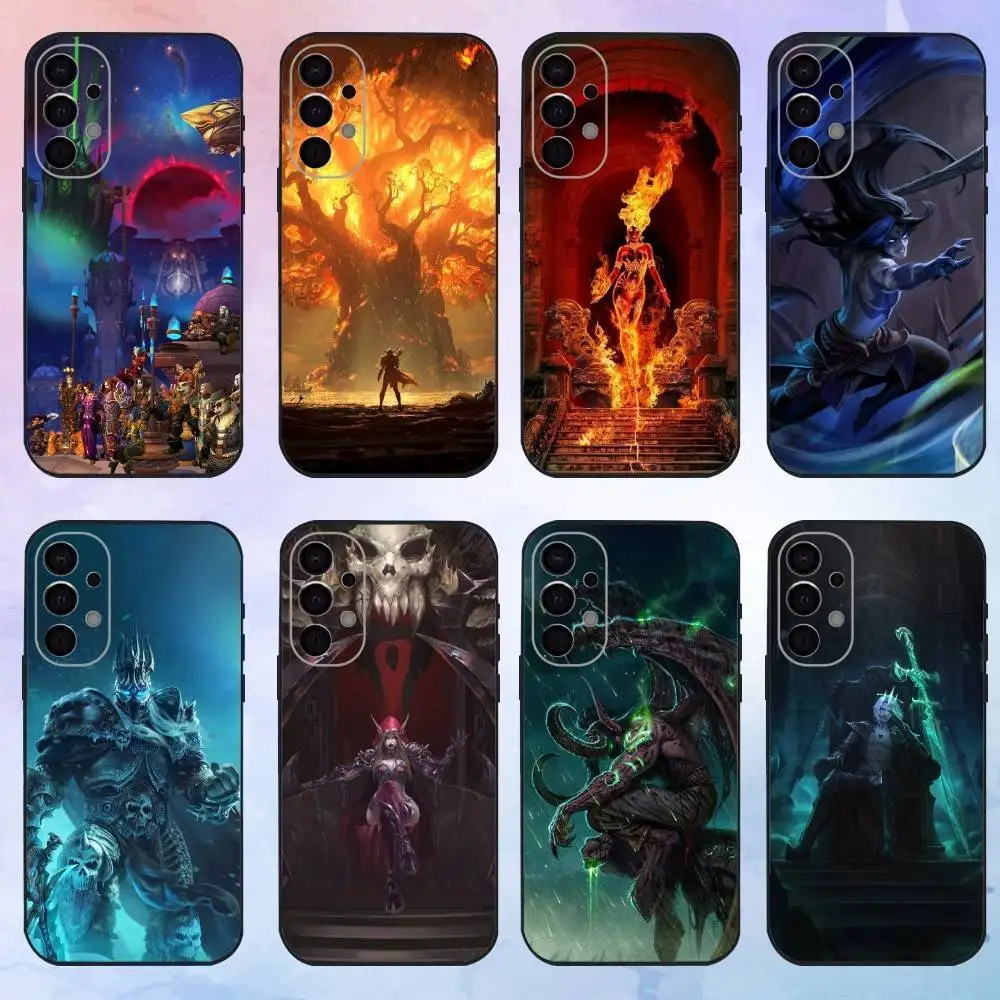 

W-world Of W-Warcraft Game Phone Case For Samsung S25,S24,S21,S22,S23,S30,Ultra,S20,Plus,Fe,Lite,Note,10,9,5G Black Cover