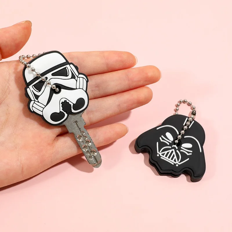 

New Star Wars Key Cap Stylish Anti-Lost Key Accessory Cute Key Cover Charm Perfect Romantic Valentine Day Gift Couples Friends
