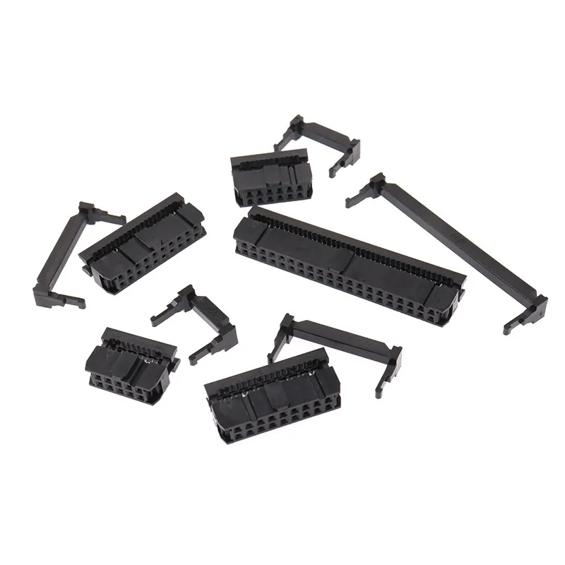 10pcs for FC Crimp Header ISP Bullhorn Plug JTAG2.54MM Row Connector 8/10/16/20/26/40/50/64P FC-8P FC-16P FC-20P FC-64P