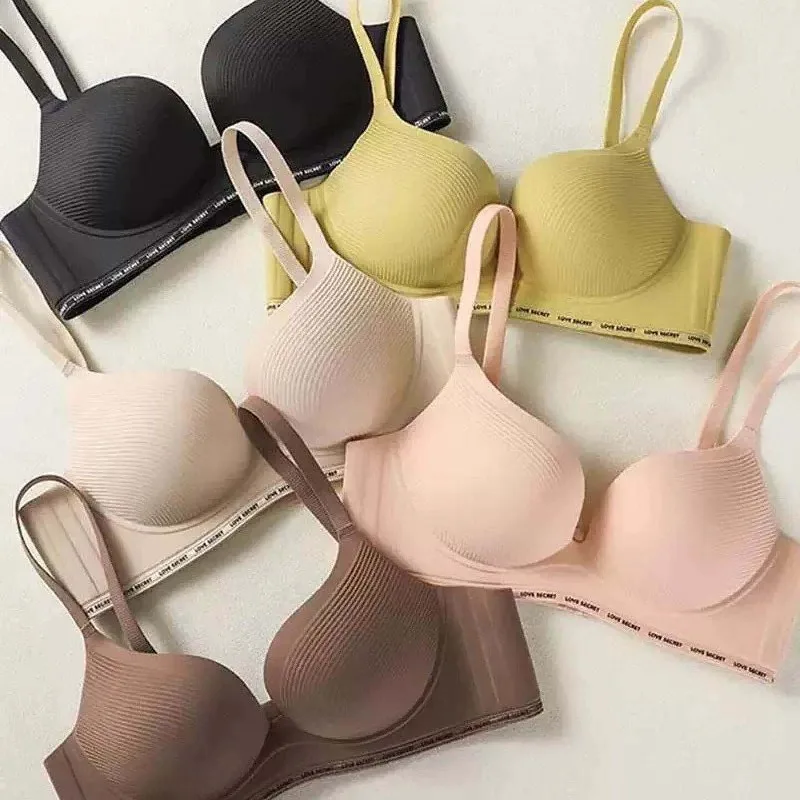 

Traceless underwear women's small breasts gather and show big 2025 new breasts anti-sagging no steel ring sexy bra cover 32-38AB