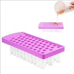 2pcs/set lip balm crafting kit includes lip balm pouring tray and Spatula set for 50pcs/time 0.15oz (4.25g) lip gloss tubes