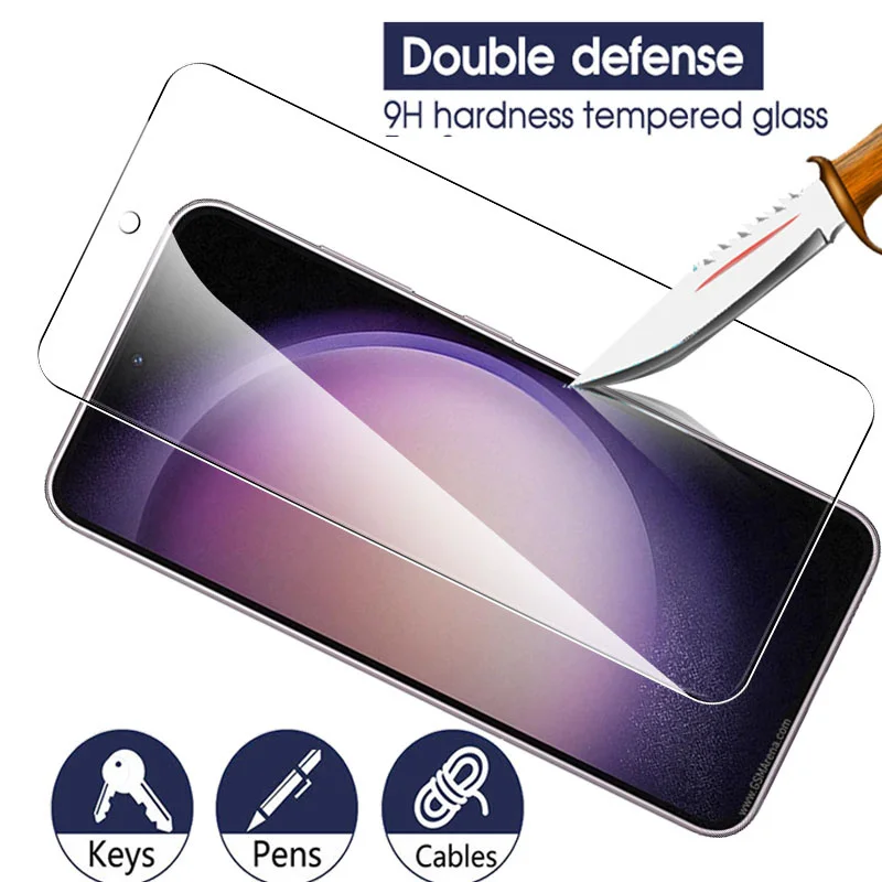 3Pcs protective glass for samsung galaxy S23 S22 S21 S 23 Plus 5G tempered glass screen protectors armor safety protection films