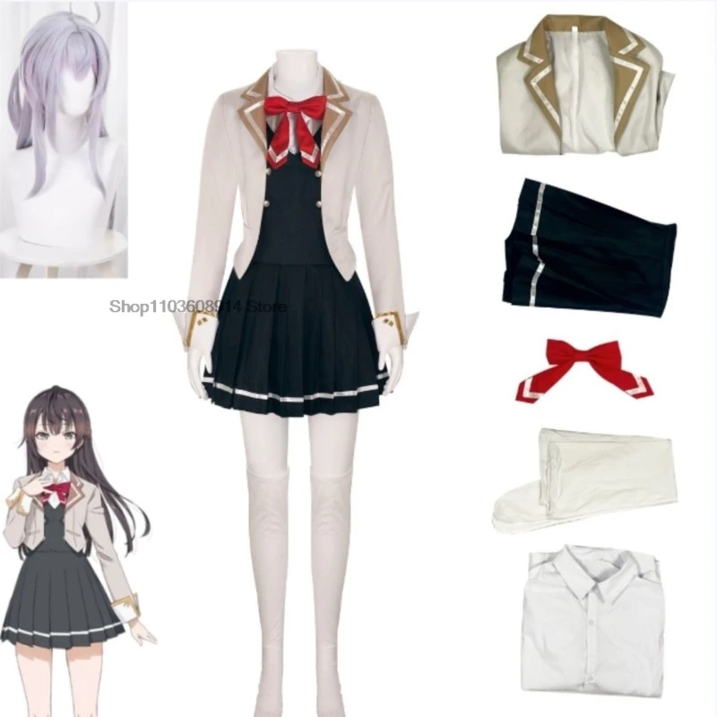 Alisa Mikhailovna Kujou Cosplay Costume Wig Anime Roshidere JK Uniform Alya Maria Mikhailovna Kujou Ayano Kimishima Dress