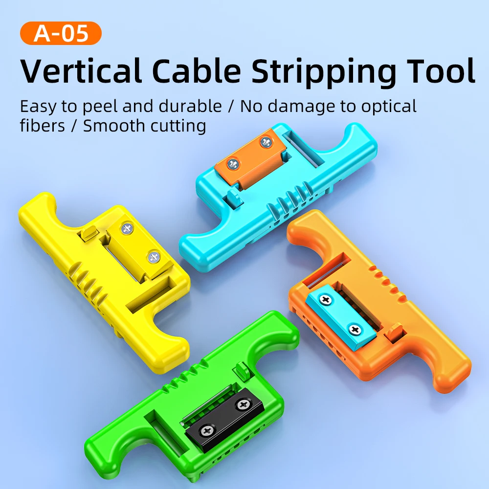 Инструмент для зачистки оптоволоконных кабелей SAIVXIAN Blue Fiber Optic Stripping Tool 1.9-3mm MSAT-5 инструмент снятия буферной оболочки A-05 продольной