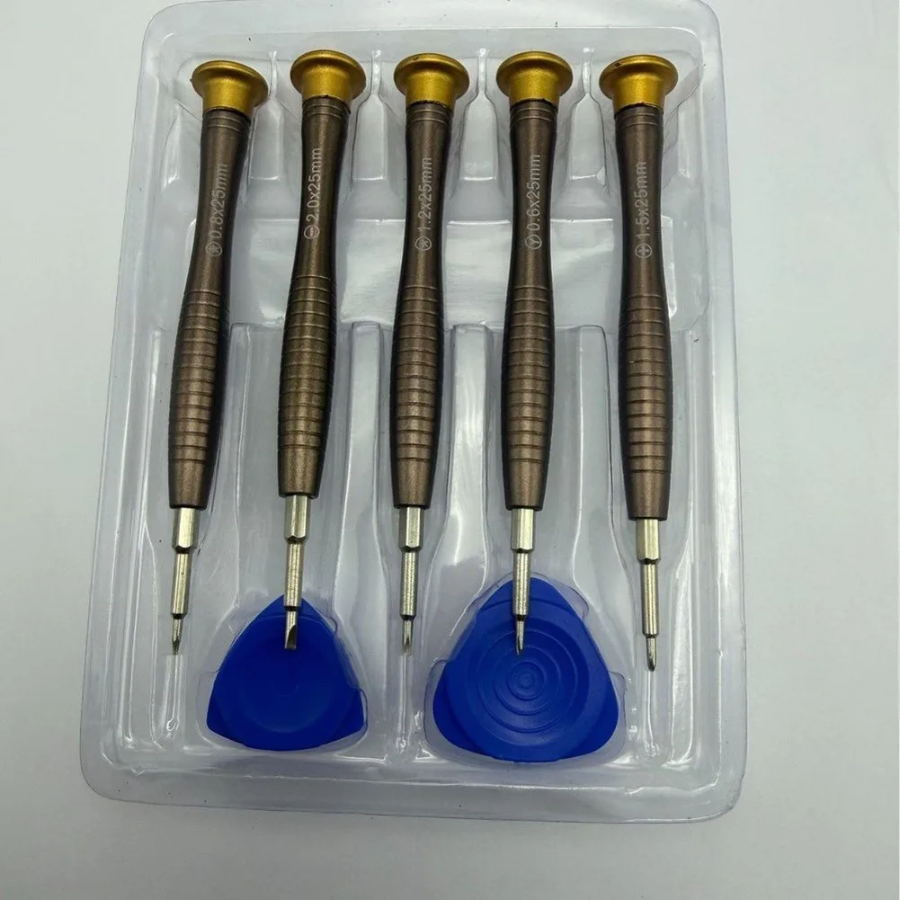 5-Piece For Mobile Repair Screwdriver Set with Steel Bits and Aluminum Alloy Handles for iPhone For Android Use