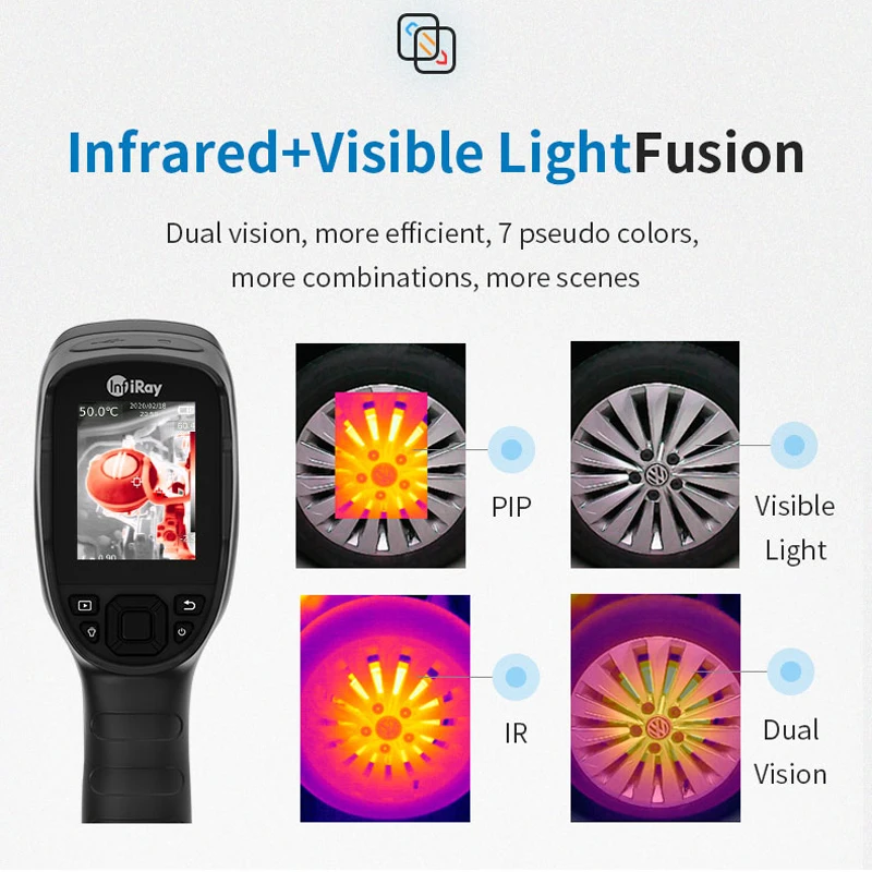 Infiray C200 Hand held infrared camera Resolution 256x192 Ground heating pipeline and heat loss detecti Infrared Thermal Imager