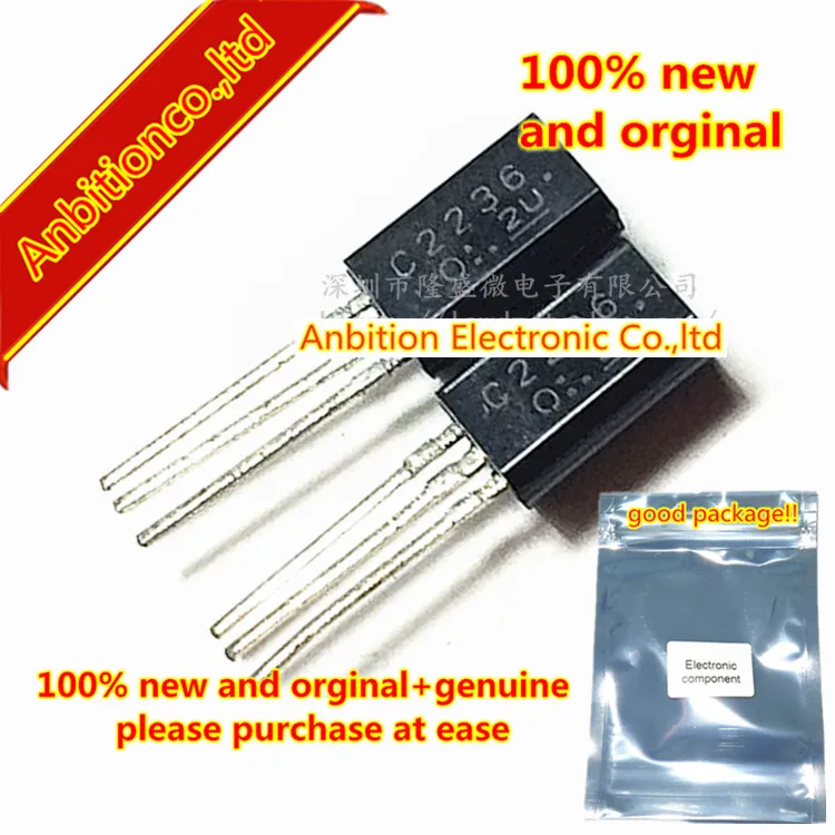 10pcs 100% new original 2SC2236 C2236 TO-92L MOS NPN TRANSISTOR (AUDIO POWER AMPLIFIER APPLICATIONS) in stock