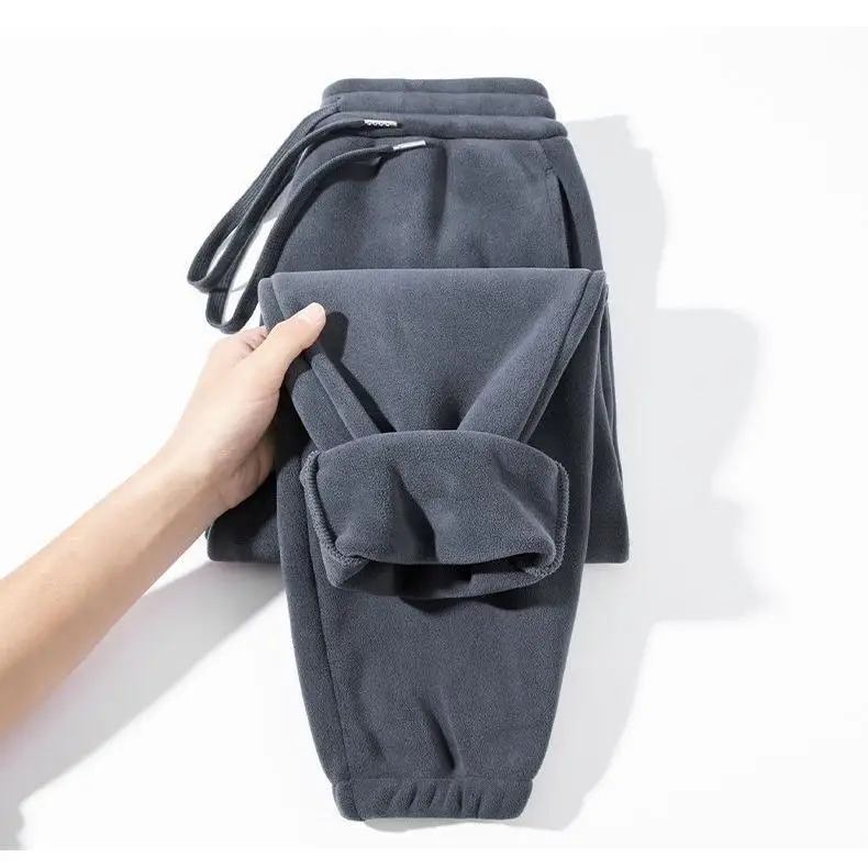 Pantaloni foderati in Fce da uomo Pantaloni invernali indossabili con risvolto resistenti all'usura Pantaloni lunghi a vita alta vestibilità ampia Faion per giovani