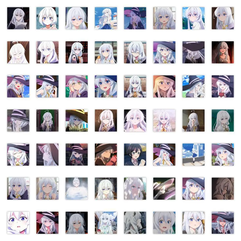 120PCS Hexe Reise Irena Animation Sage Peripherie Sekundäre Element Material Dekoration Flache Wasserdichte Aufkleber