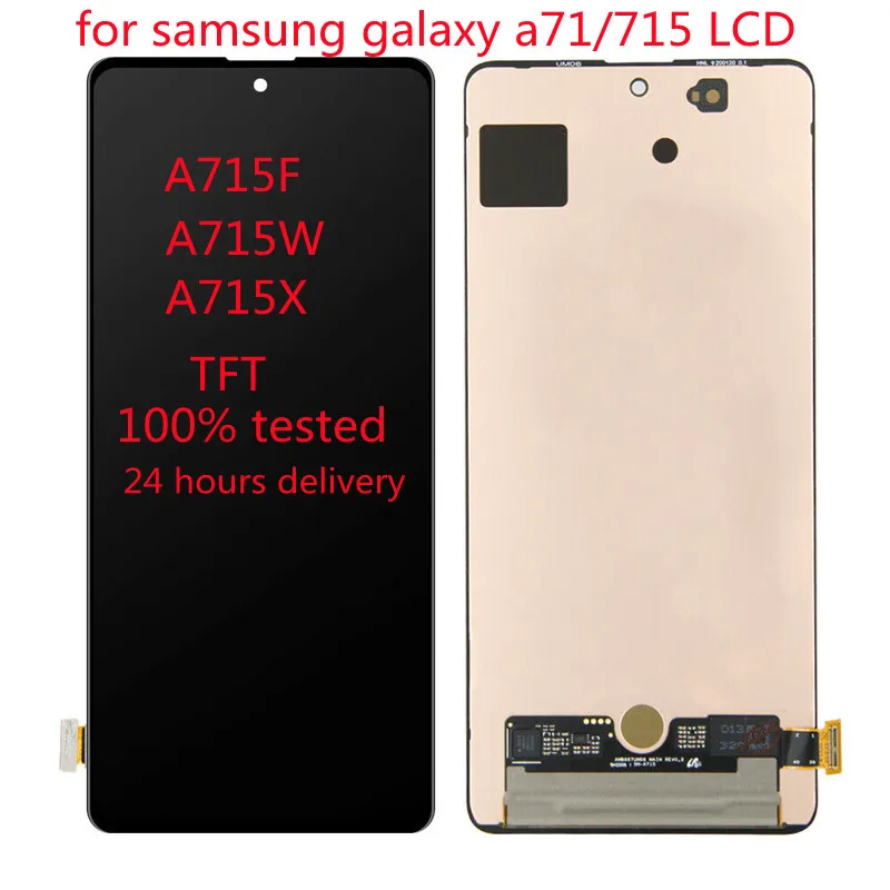 

For Samsung Galaxy a71 mobile phone LCD touch screen digitizer assembly, TFT with frame suitable for a715 a715f a715w a715x LCD