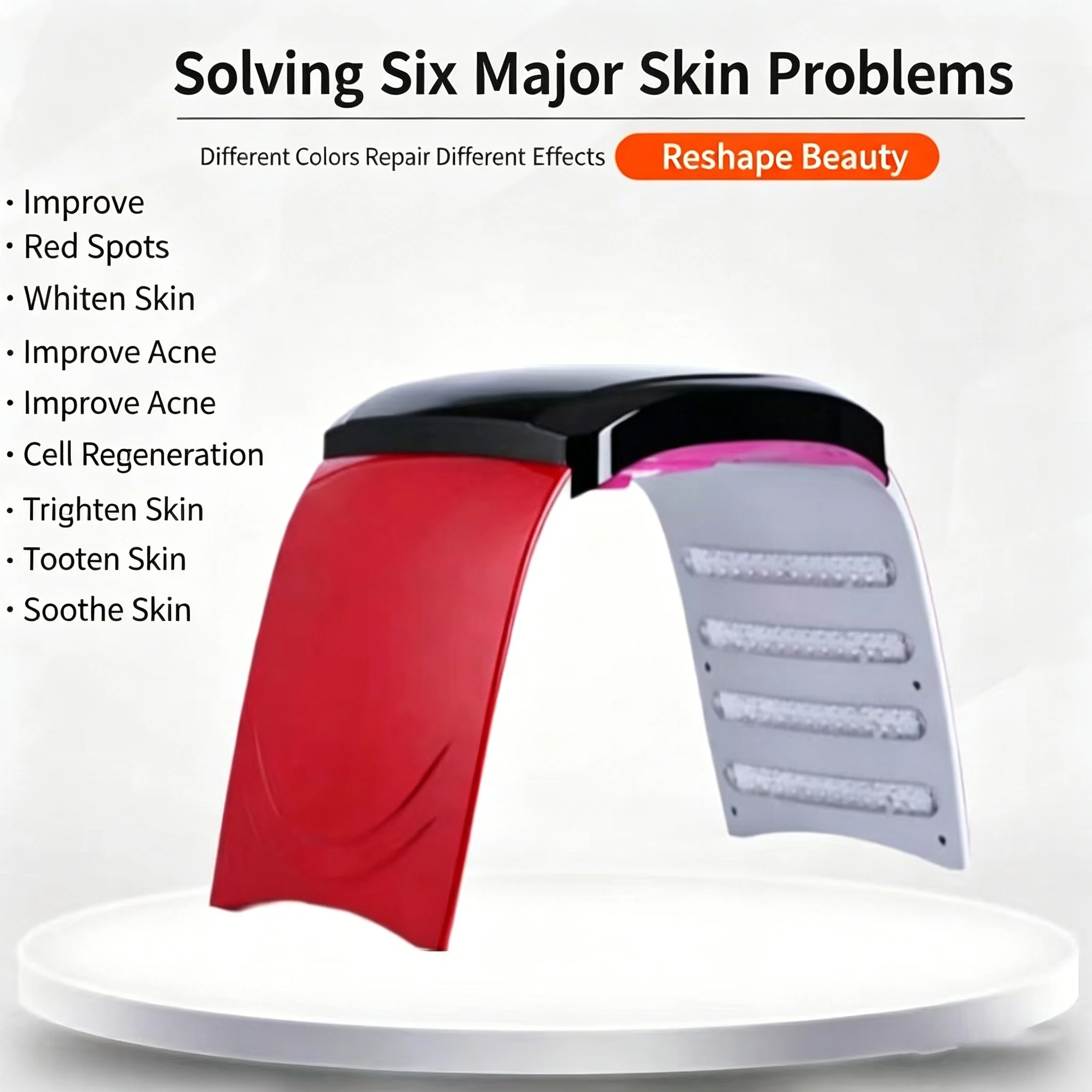 

Cold and Hot Spray Spectrometer, Seven Color LED Photon Rejuvenation, Whitening, acne Removal and Beauty Salon Specific Instrume