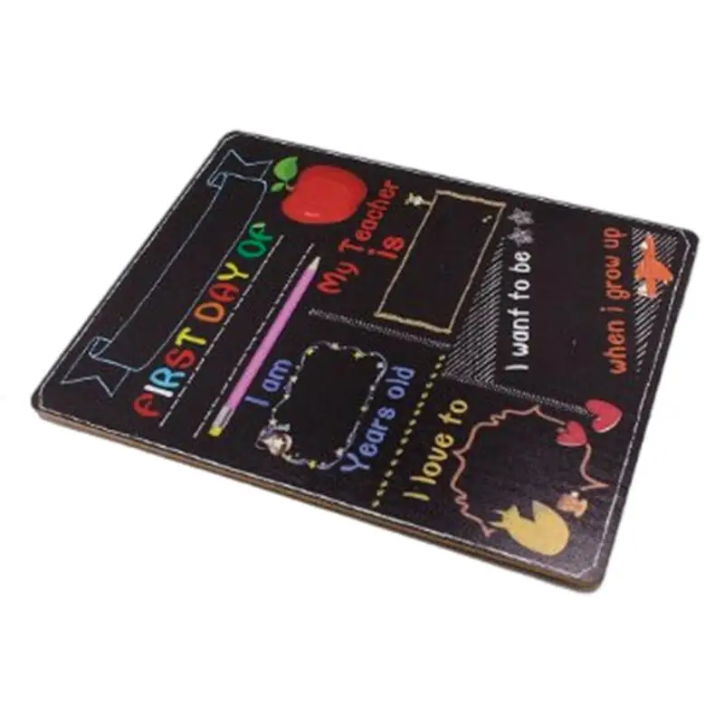 

Back To School Chalk Board Double Sided School Preschool Signs Washable Chalkboard Signs Double-Sided First Day Of School Board