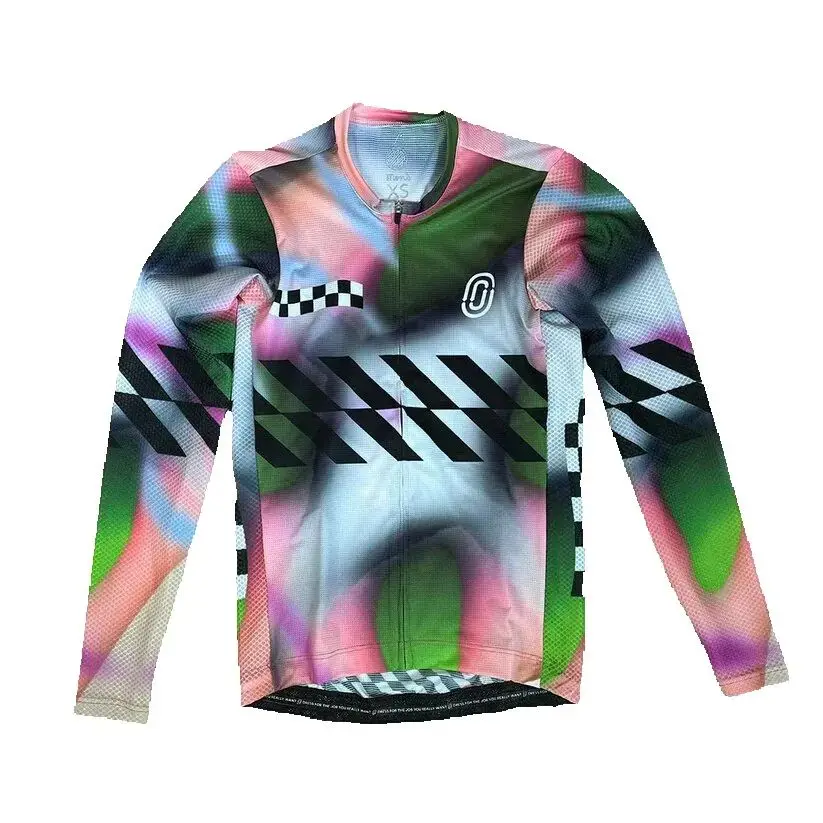 AliExpress PIMMER 2025 Ostroy Men's Summer Long Sleeve Cycling Jersey Road MTB Bike Shirt Outdoor Sports Maillot Ciclism