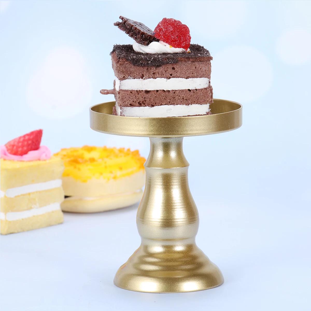 Tortenständer aus Metall, Desserttablett, Präsentationssockel, robust, rund, für Party, Hochzeit, Buffet, Tisch, Feiern, Tortendisplays, Snack