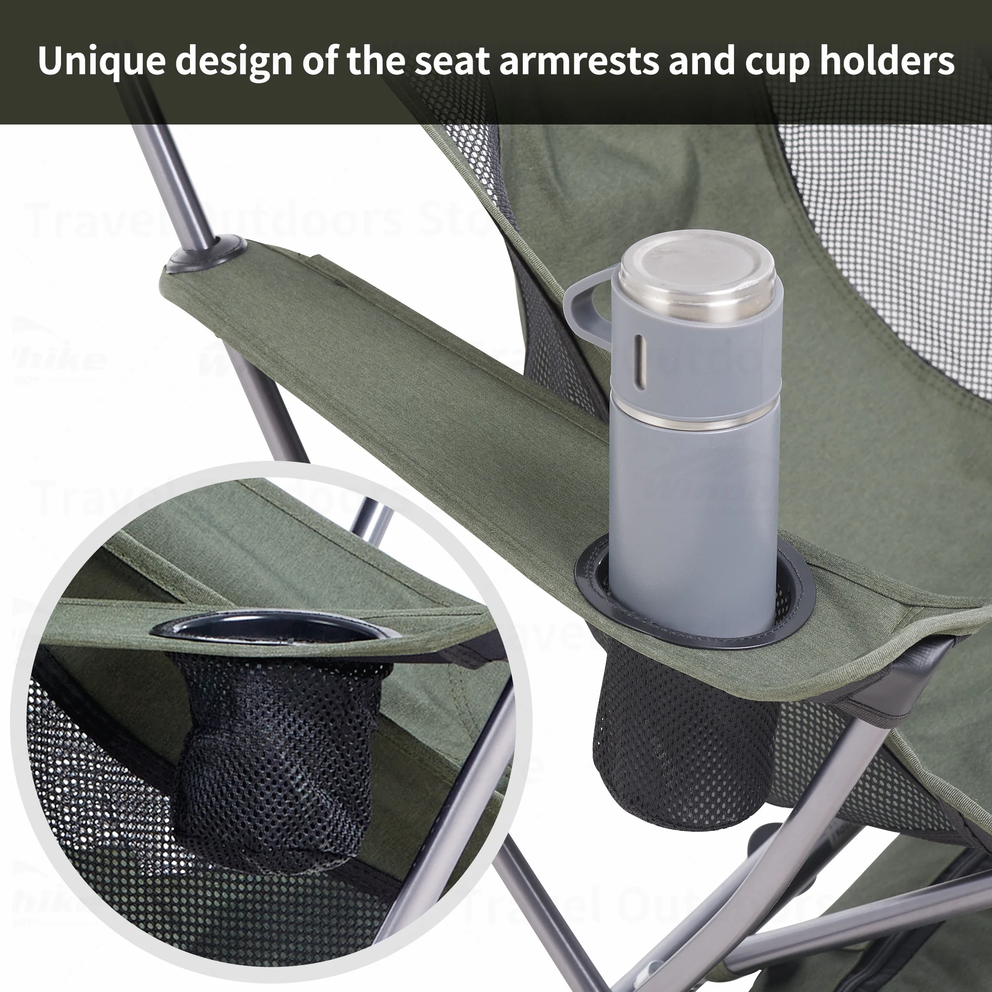 

Naturehike High Back Armchair IGT Ultralight Camping Folding Chair Aluminum Alloy Portable Outdoor Beach Leisure Fishing Chair