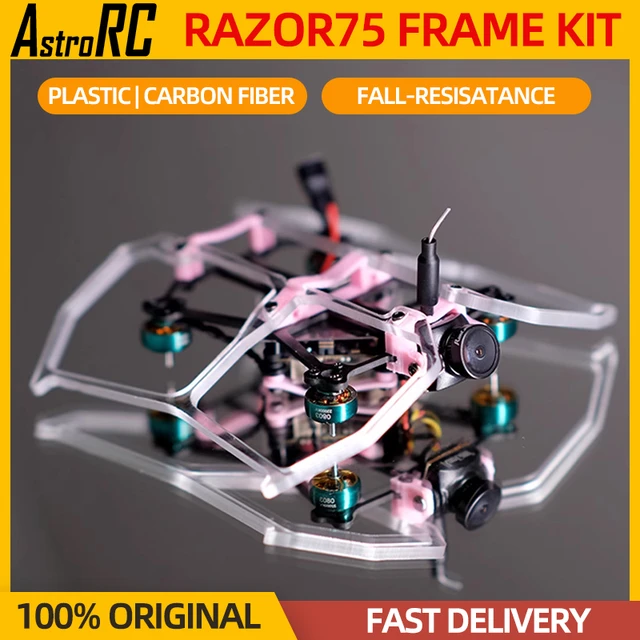 Aastorc-ドローンフレームキットfpv tinywhoop,razor75,75mmチップ,75mm,s75,カーボンファイバー,mobula7  for fpv Freestyle 1s - AliExpress