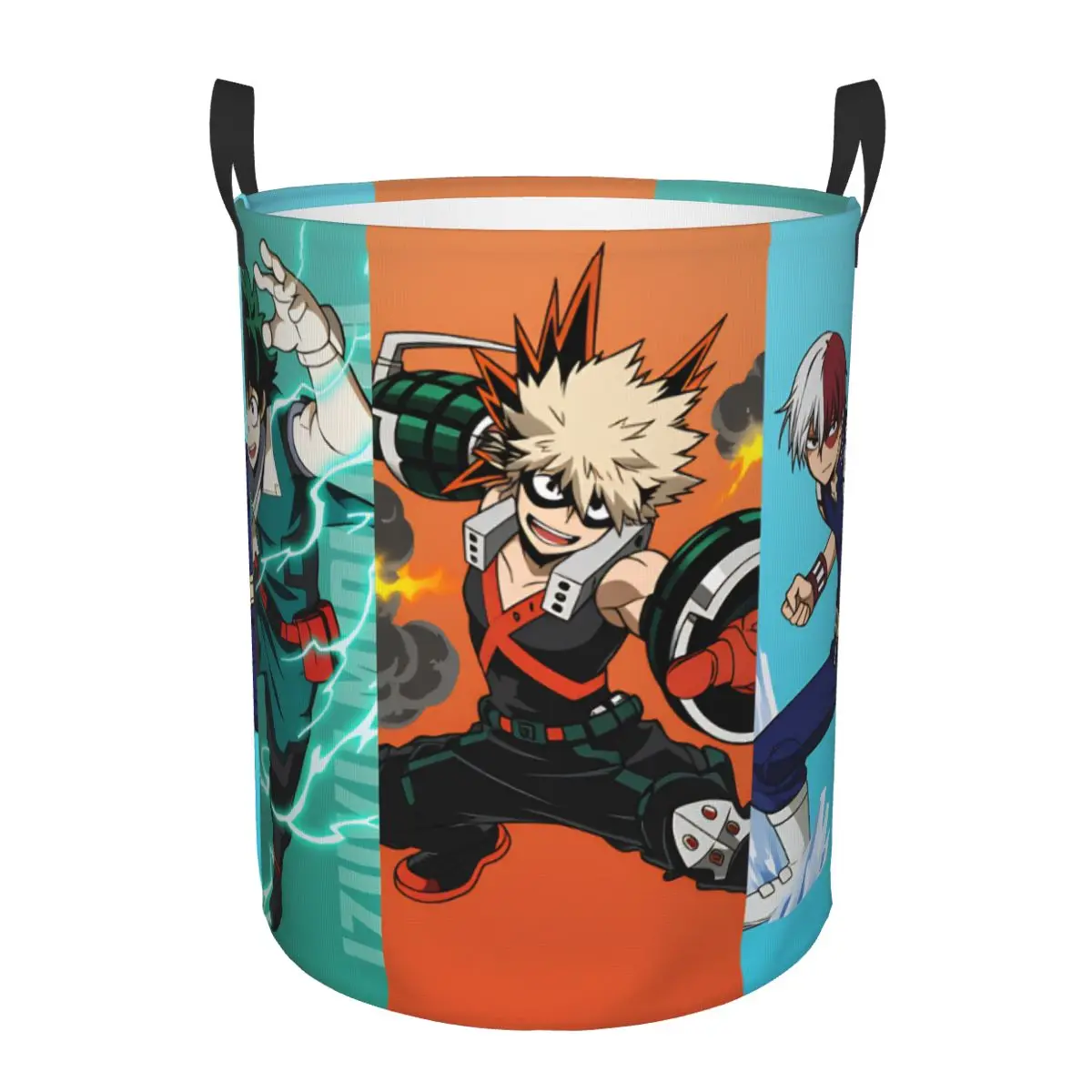 

Katsuki Bakugo My Hero Academia Deku Laundry Hamper Large Storage Basket Shoto Todoroki Ochaco Uraraka Laundry Organization