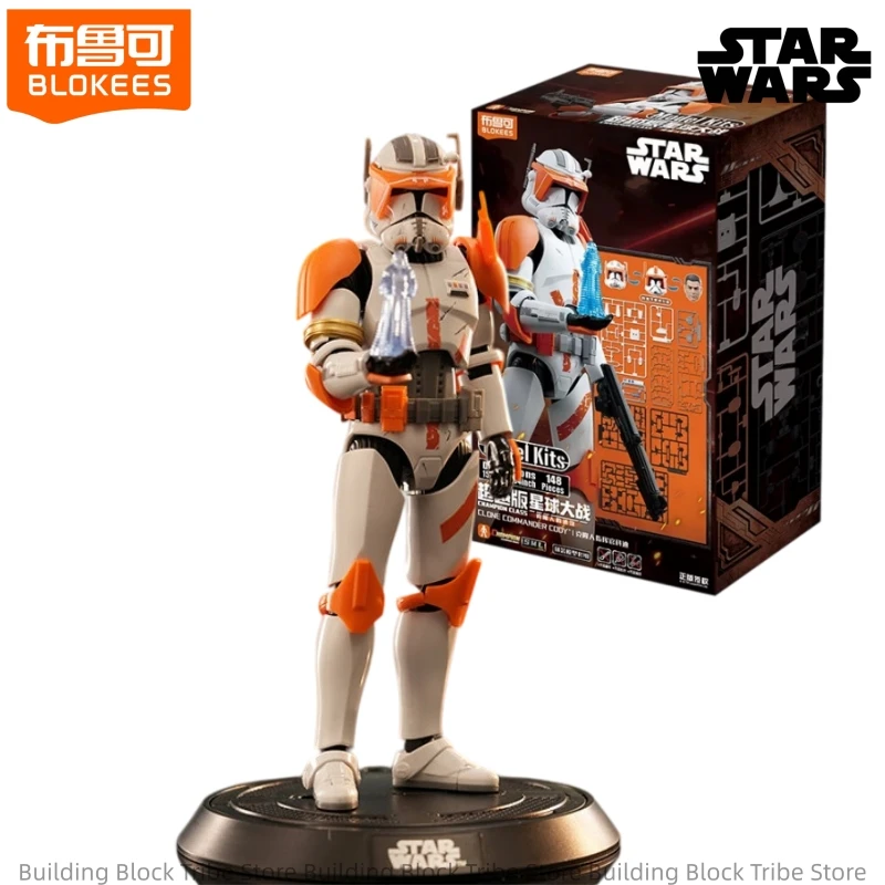 BLOKEES Bausteinfigur Star Wars Beyond Obi Wan Kenobi Klon-Kommandant Cody Zusammenstellbares Mobiles Modell Ornament Spielzeug Geschenk
