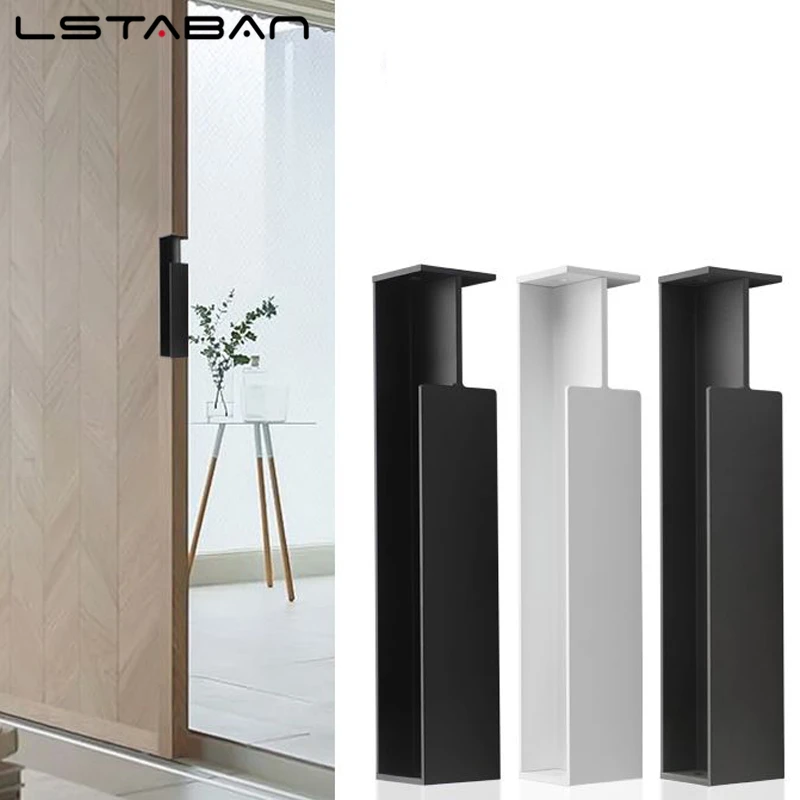 Pocket Door Invisible Handle Industrial Style Embedded Sliding Door Handle Anti-collision Aluminum Alloy Side-mounted Door Pulls