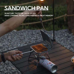CAMPINGMOON TT-1315 Toasted Sandwich Maker Baking Pan Grilled Cheese Maker Nonstick Sandwich Maker Flip double sided frying Pan