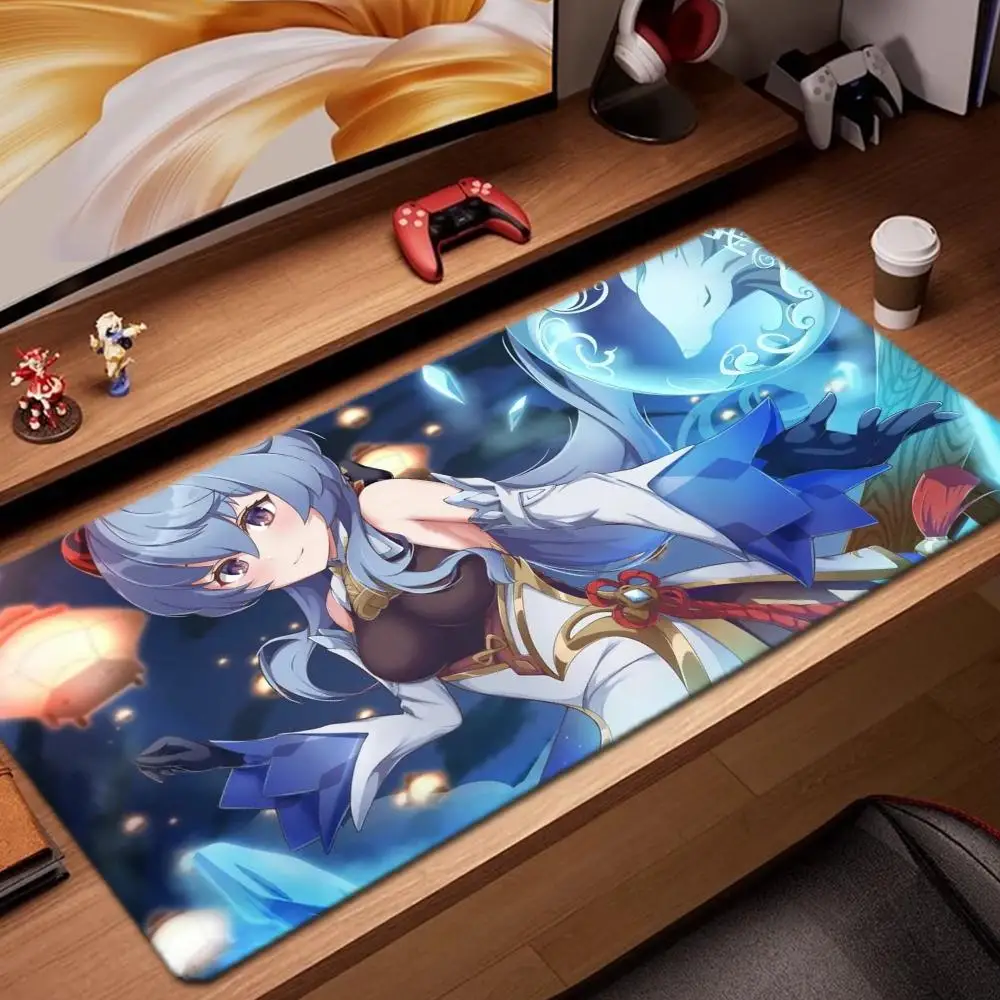 

ganyu Mouse Pad Game Accessories keyboard pad XXL large locking edge 900X400 mm table mat Gaming mousepad