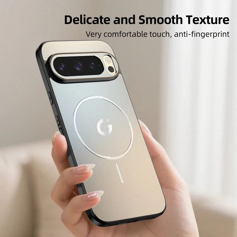 Funda Magnética Clásica para Google Pixel 11 10 9 8 7 Pro XL 10A 9A, Compatible con Carga Inalámbrica MagSafe, Antigolpes y Anti-Caídas