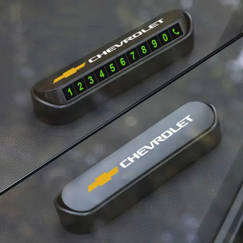 

1 шт. автомобильная временная парковочная карта, значок, Стайлинг автомобиля для Chevrolet Cruze Aveo Camaro Epica Lova Sail Spark Trax Lova Malibu