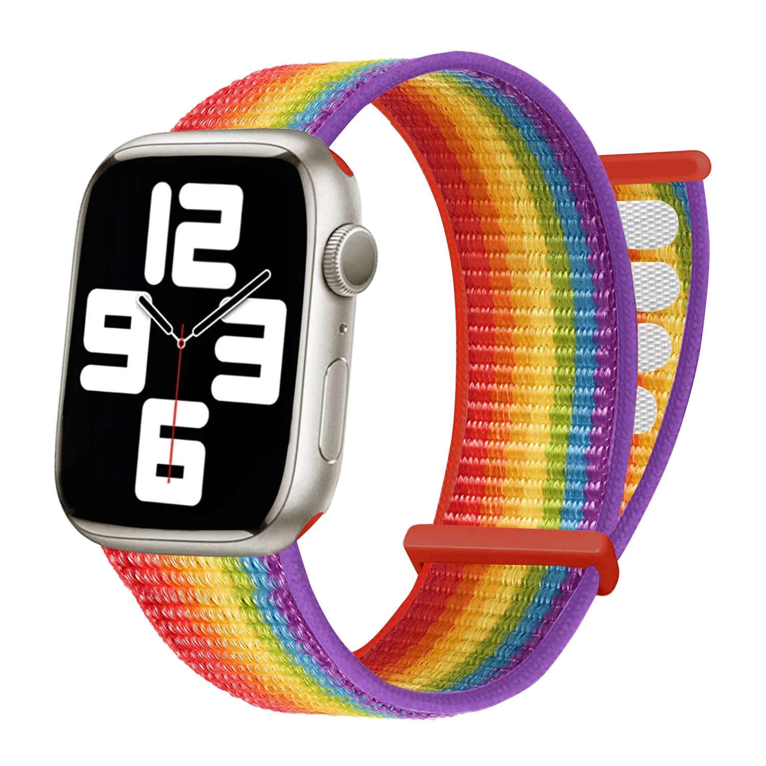 Nylon Strap For Apple Watch 44 MM Band 40 mm 45/41mm 49mm 42mm 46mm 38mm bracelet iwatch serie10 9 7 4 5 6 8 SE Ultra 2 3 Correa