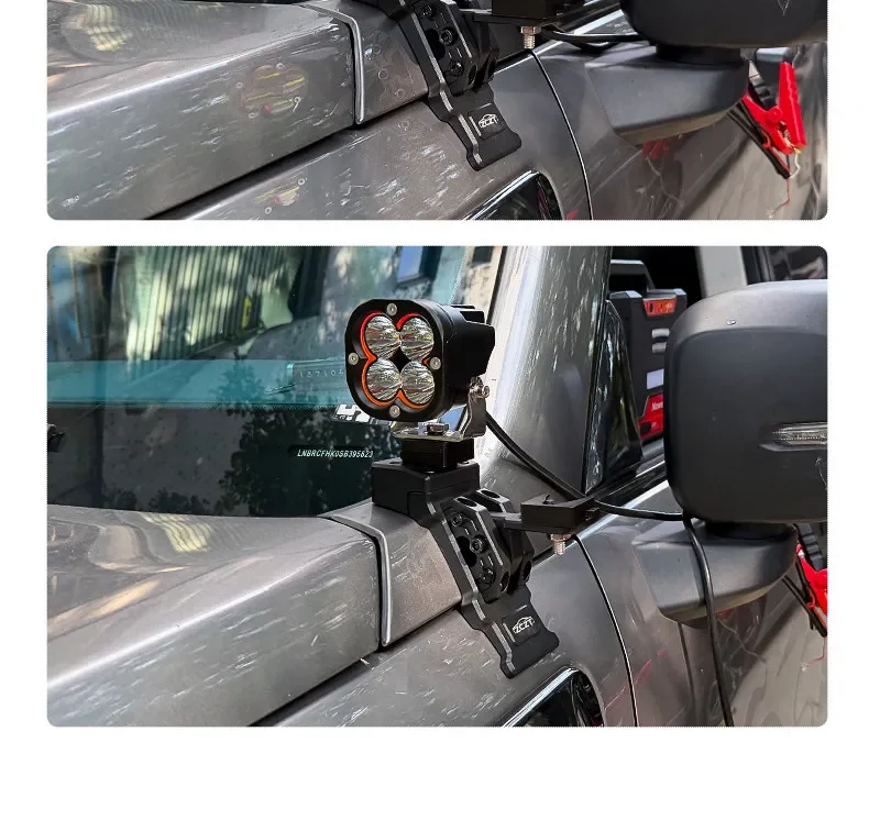 Z Series A-Pillar Expansion Bracket Hood Dual Light Quick-Release Bracket For New Beijing BJ40E 2023-2026 Range-Extended Version detail image 9