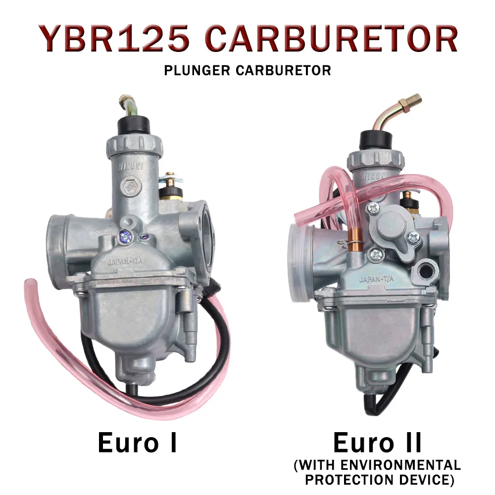 Motorcycle Carburetor for YAMAHA YBR125 YBR 125 125CC Engine Fuel System Moto Replcament Accessories, Euro I