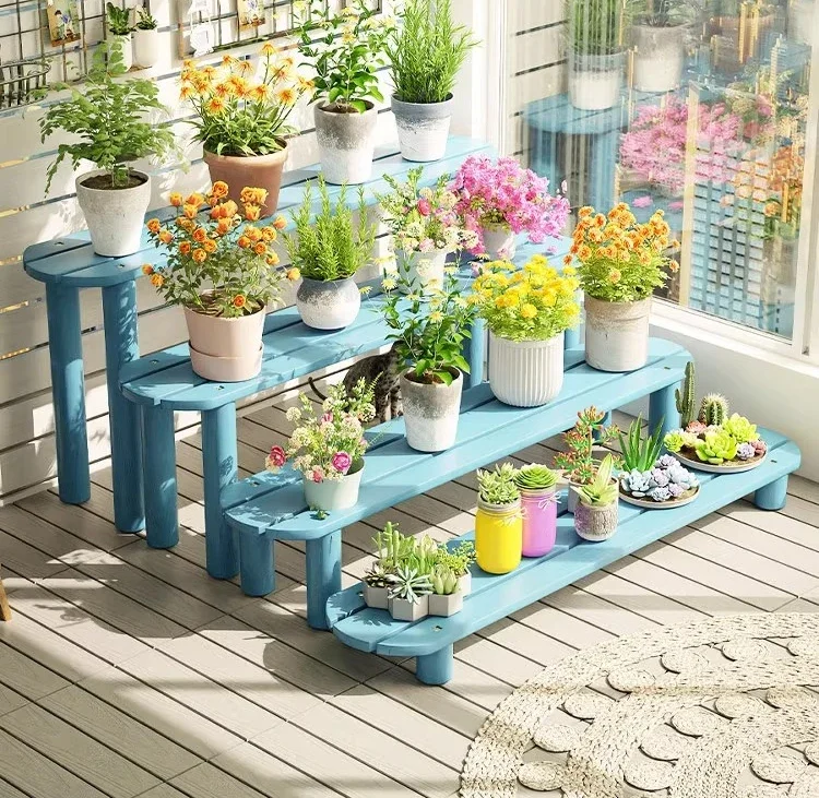 Traditional Carbonized Wood Plant Stand 2026 New Style Rust Proof Hardware Bestseller Design No Maintenance Required