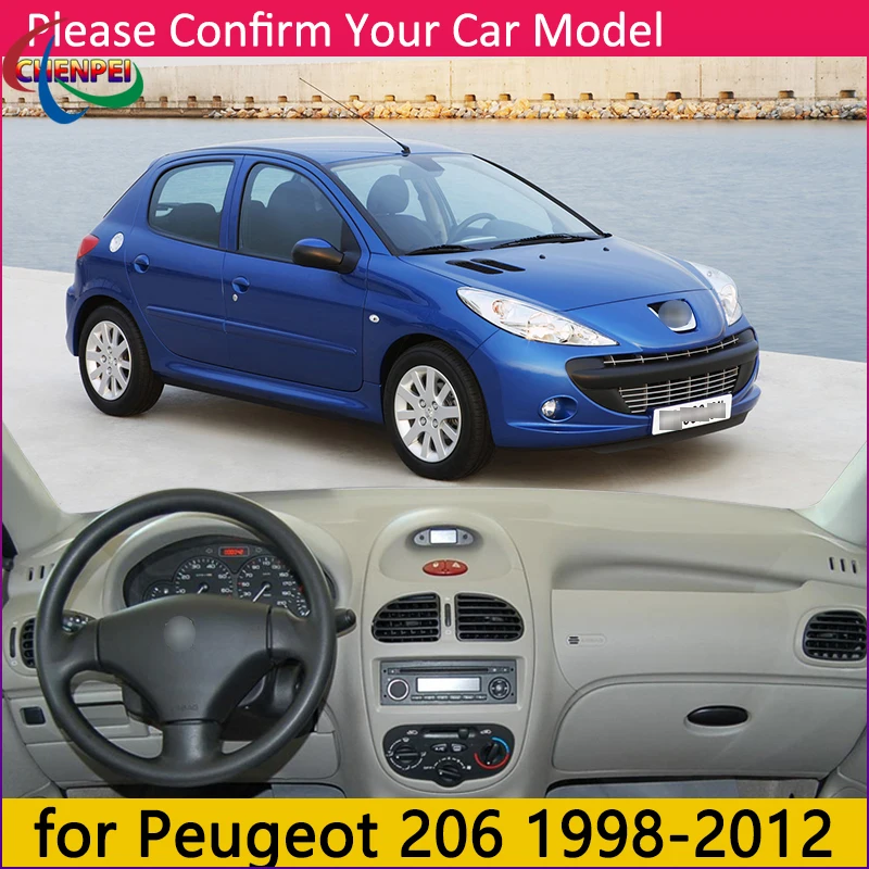 

Противоскользящий коврик с защитой от УФ-лучей для Peugeot 206 1998-2006