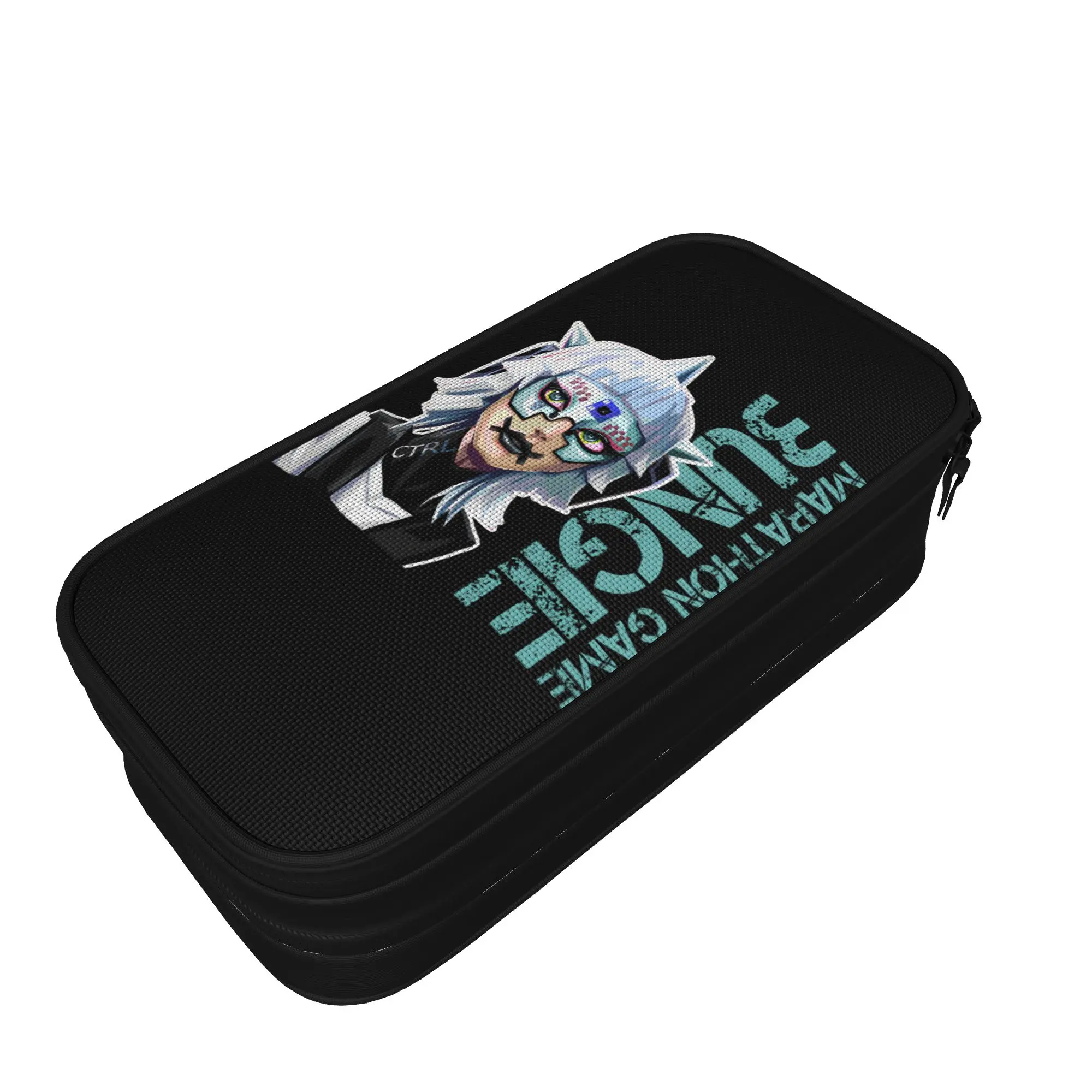 Estuche para lápices Fun Marathon Game Bungie, estuches para lápices Bungie, bolsas de almacenamiento grandes para niños, papelería escolar con cremallera para estudiantes