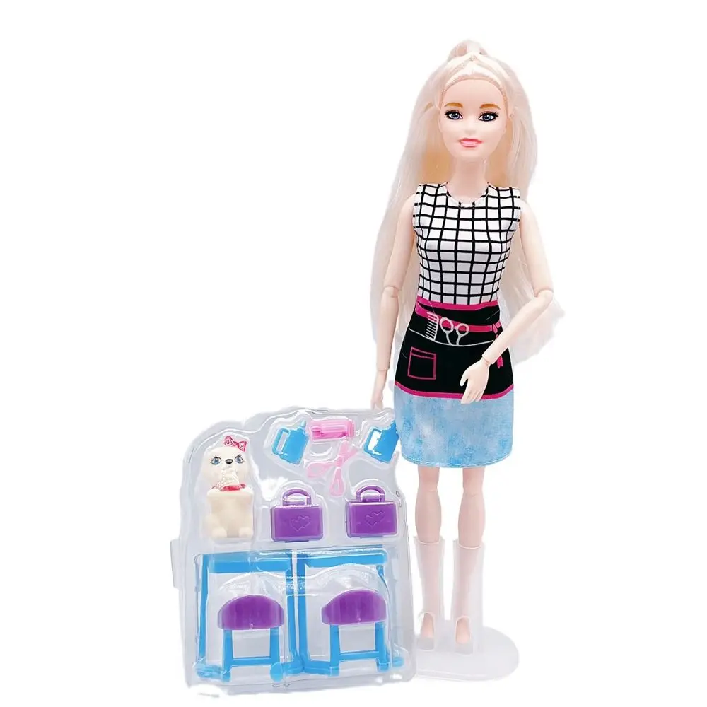 1 conjunto cena médico/enfermeira boneca roupas traje cosplay boneca vestido barbeiro comissário de bordo bjd boneca roupas para 11 Polegada boneca