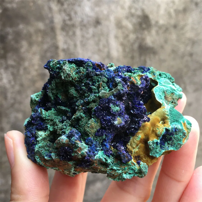 

Real Natural Stone Azurite And Malachite Symbiotic Specimens Mineral Crystal Cluster Raw Room Decor Home Powerful Reiki Healing