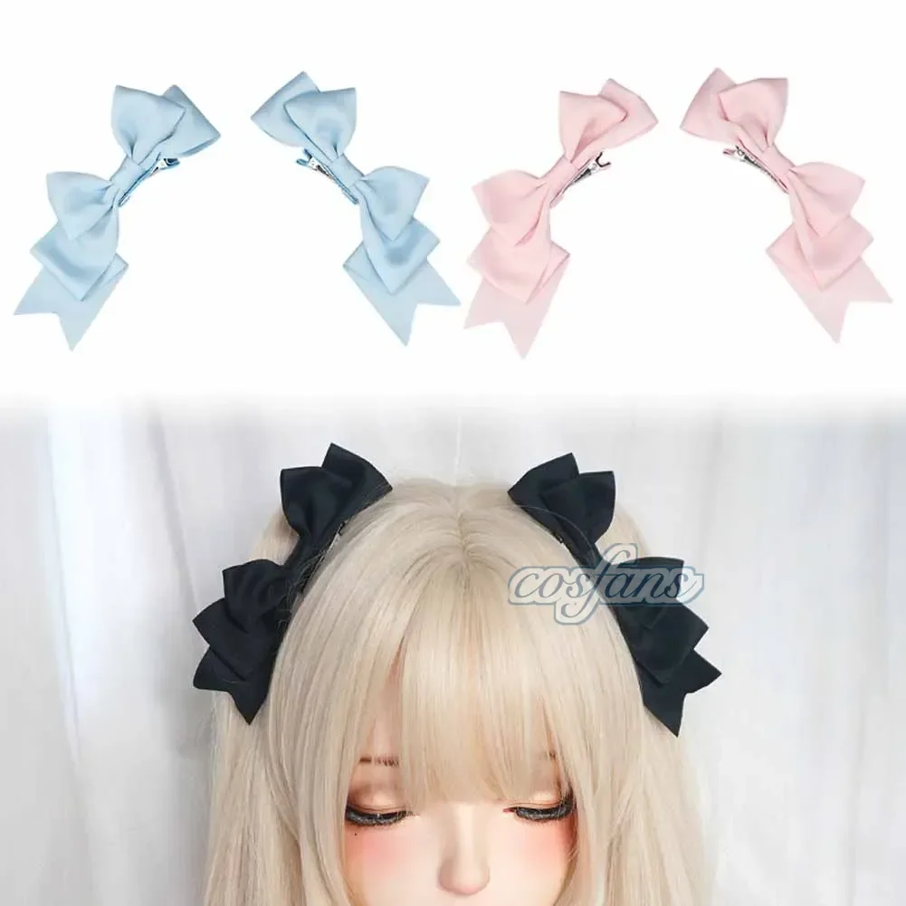 Kawaii artesanal arco hairclip anime lolita hairpin cosplay cocar jk uniforme acessório de cabelo presentes de natal