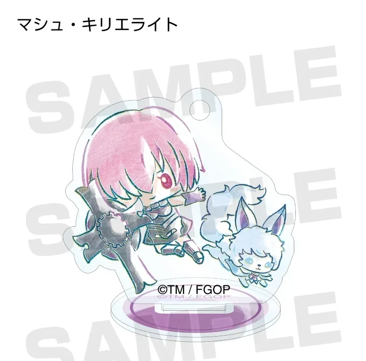 Game Fujimaru Ritsuka Mash Kyrielight Jeanne d'Arc Acrylic Stand Doll Anime Assassin Mini Figure Model Plate Cosplay Toy Gift