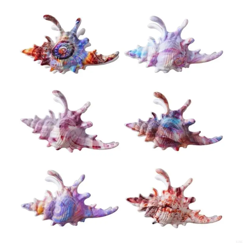 

R3MC Элегантная акриловая заколка для волос в форме раковины для женщин, несколько цветов