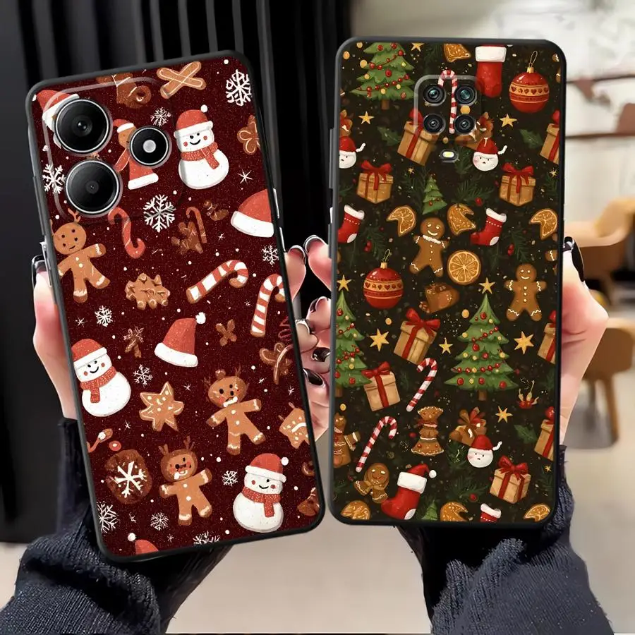 Hot Christmas Case for Xiaomi Redmi Note 12S 9s 11S 11 13 12 Pro Plus 10S 10 9 8 Pro Soft Back Phone Cover