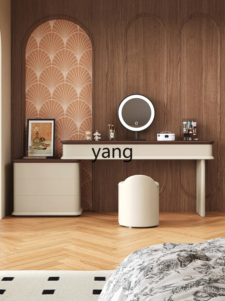 Yjq dresser computer integrated table storage retro corner retractable master bedroom end of bed makeup table