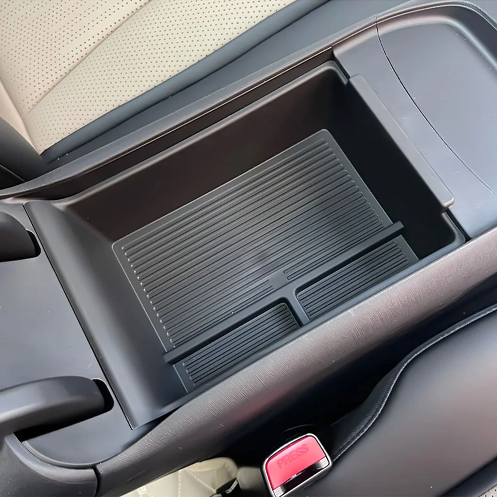 صندوق تخزين مسند الذراع للتحكم المركزي لـ BYD Dolphin Smart Driving Edition 2025 لوازم السيارات تخزين ملون السيارة الأصلي TPE