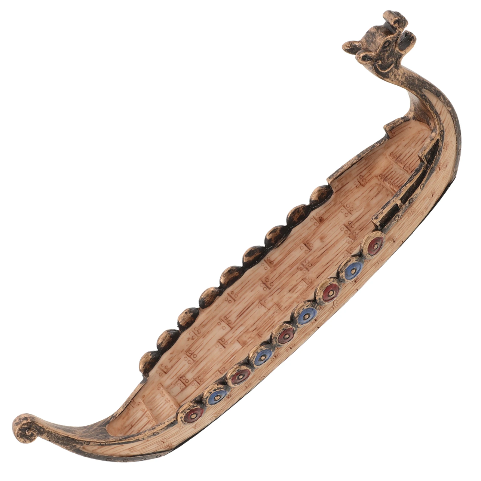 القراصنة نموذج باخرة ديكور المنزل الراتنج الحرفية تمثال مكتب غرفة طاولة مكتبية عرض مصغرة جمع قطعة فايكنغ قارب الزينة #2