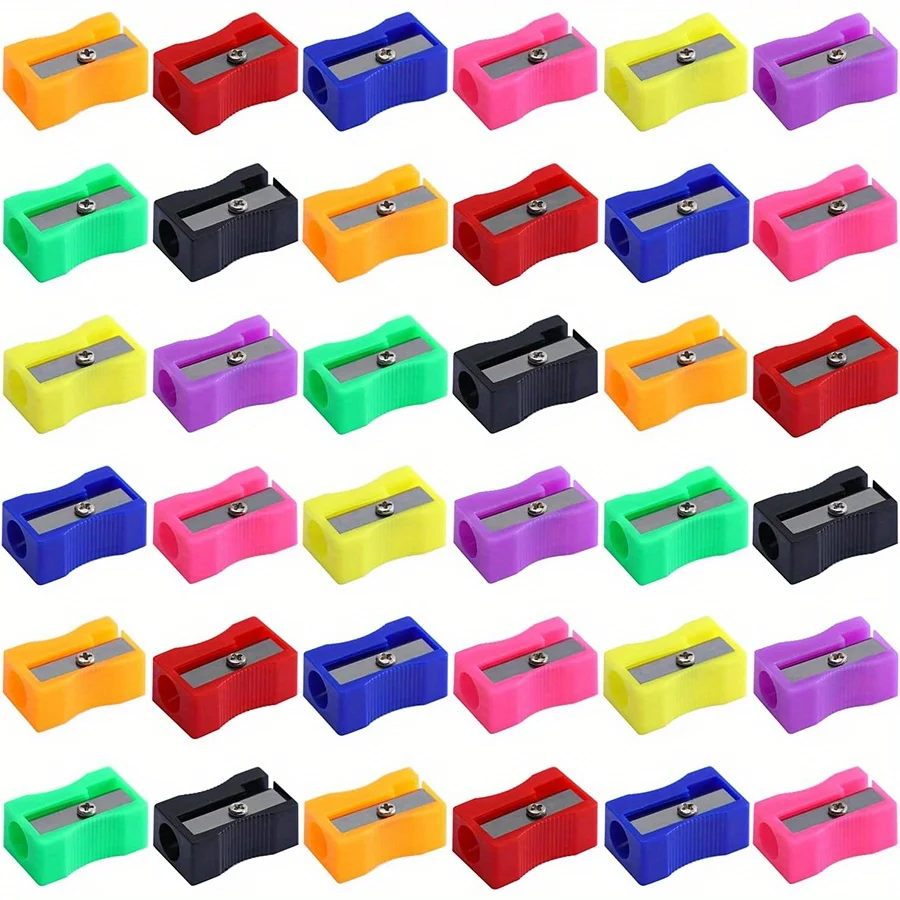 5/10/20pcs Pencil Sharpeners Colorful Mini Handheld Pencil Sharpener Small Manual Pencil Sharpeners for School Classroom JXB
