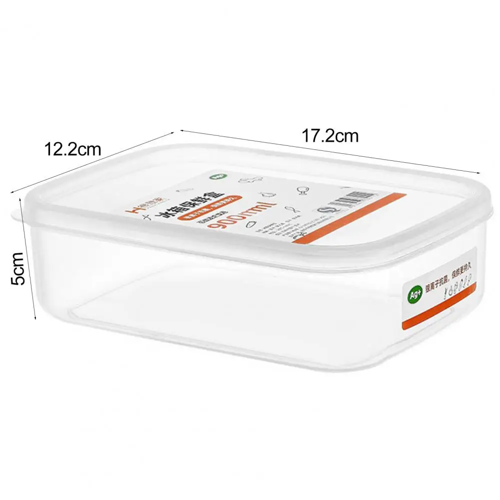 Long-lasting Food Container 700/900/1000/1400ml Refrigerator Storage Boxes with Lids Capacity Food Containers Microwave Safe