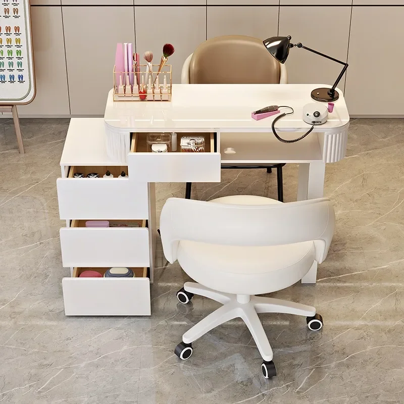 

Cheap Professional Manicure Table Portable Masa Manichiura Office Nail Tech Table Salon Onicecnica Desk Beautician Tafel Nagels