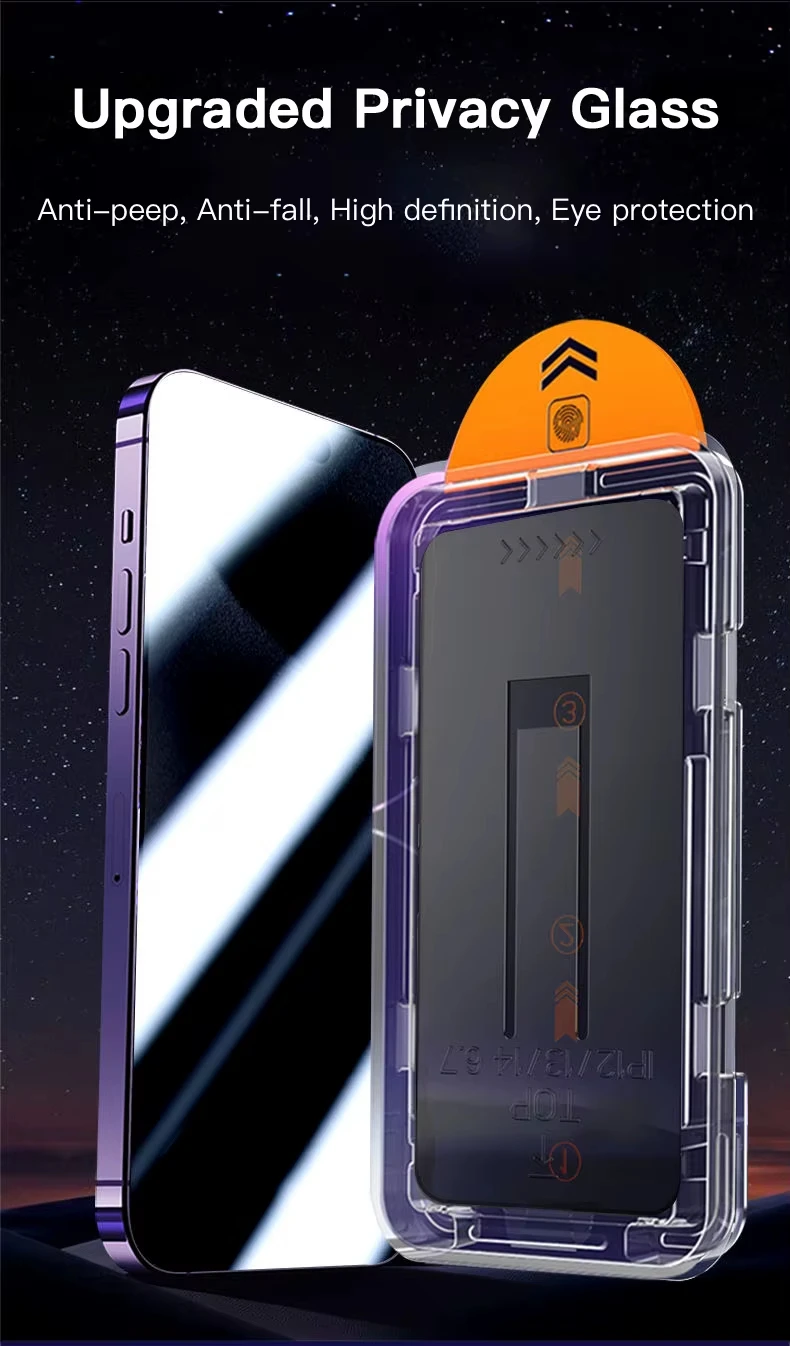 1-5 Stück Privatsphäre Schutzfolie für Redmi 15c 15 Note 14 13 12 11 10 A3 10c 11s 12s 14c 11Lite mit Installationswerkzeug – Detail 2